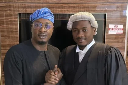 PHOTOS: Fuji star Taye Currency gushes over son called to Nigerian bar
