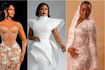 Kate Henshaw, Shaffy Bello, Kie Kie, others turn up in bridal dresses for movie premiere