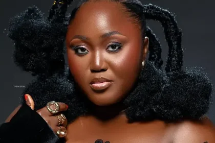 Fans emotional as Nollywood star breaks down in tears after dropping son at school