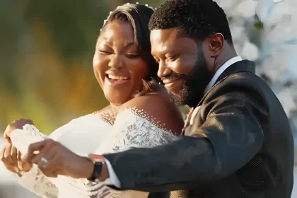 Watch: Nollywood actor Stan Nze and wife, Blessing, renew wedding vows after five years in romantic waterfront ceremony